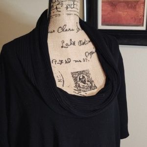 Cowl Neck short sleeve sweater